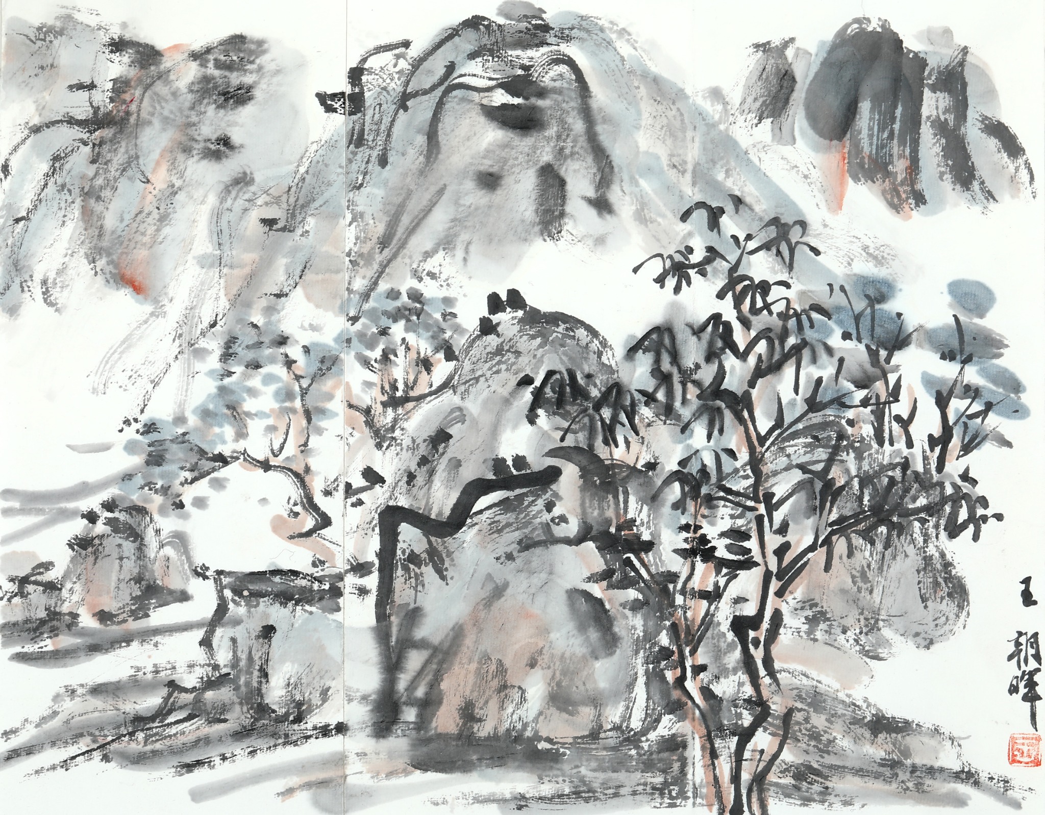 王朝晖《溪山清韵》